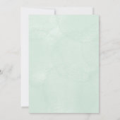 Floral baby shower Invitation card design 招待状 (裏面)