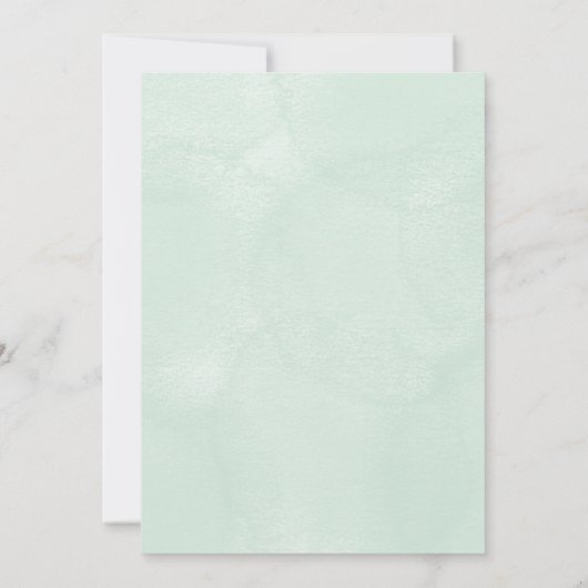 Floral baby shower Invitation card design  招待状 (裏面)