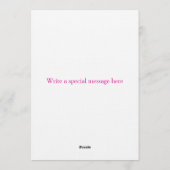 Floral Baby Shower Invitation | Soft Pink waterco 招待状 (裏面)