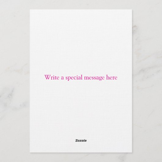 Floral Baby Shower Invitation | Soft Pink waterco 招待状 (裏面)