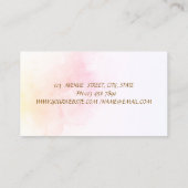 Floral Bakery Tools Watercolor 名刺 (裏面)