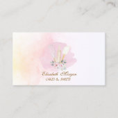 Floral Bakery Tools Watercolor 名刺 (正面)