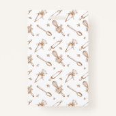 Floral Baking Utensils Bakery Logo Employee Photo バッジ (裏面)