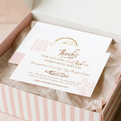 Floral Baking Whisk Bakery Business Promo Code サンキューカード