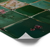 Floral Bathroom Print, Botanical Bathroom Flower ポスター (角)