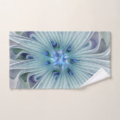 Floral Beauty Abstract Modern Blue Pastel Flower ハンドタオル (ハンドタオル)