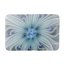 Floral Beauty Abstract Modern Blue Pastel Flower