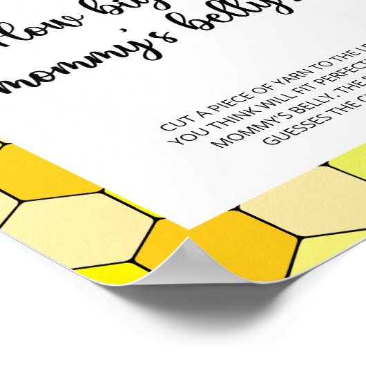 Floral bee how big is mommy's belly game poster ポスター (角)