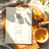 Floral Beehive She Found Her Honey Bridal Shower 招待状