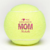 Floral Best Mom Gift - Pink Mother’s Day Love テニスボール (正面)