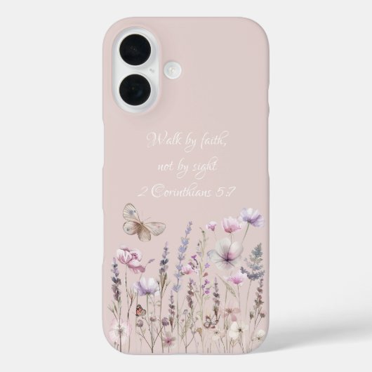 Floral Bible Verse Case-Mate iPhoneケース (裏面)