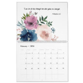 Floral Bible Verse Wall Calendar 2026 カレンダー (2月 2026)