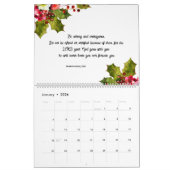 Floral Bible Verse Wall Calendar 2026 カレンダー (1月 2026)
