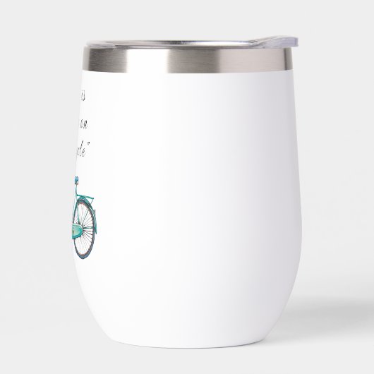 Floral Bicycle Watercolor Design Boho Chic  (左面)