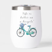 Floral Bicycle Watercolor Design Boho Chic  (正面)