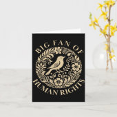 Floral Big Fan Of Human Rights Feminist Activist G カード (黄色い花)