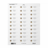 Floral Birdhouse Return Address Labels ラベル (フルシート)