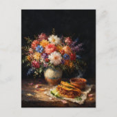 Floral Birria Still Life Art Postcard ポストカード (正面)