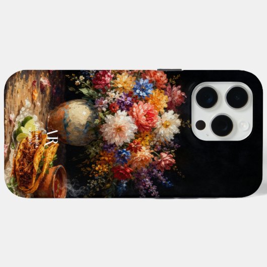 Floral Birria Still Life | Monogram Case-Mate iPhoneケース (裏面 (横))