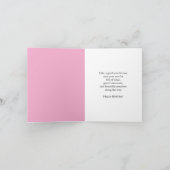 Floral Birthday Cake with Dahlia and Garden Insect カード (内部)