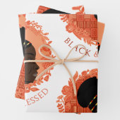 Floral Black & Blessed ラッピングペーパーシート (インサイチュ)