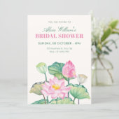 Floral bloom bridal shower 招待状 (スタンド正面)