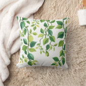 Floral Bloom Throw Pillow クッション (ブランケット)