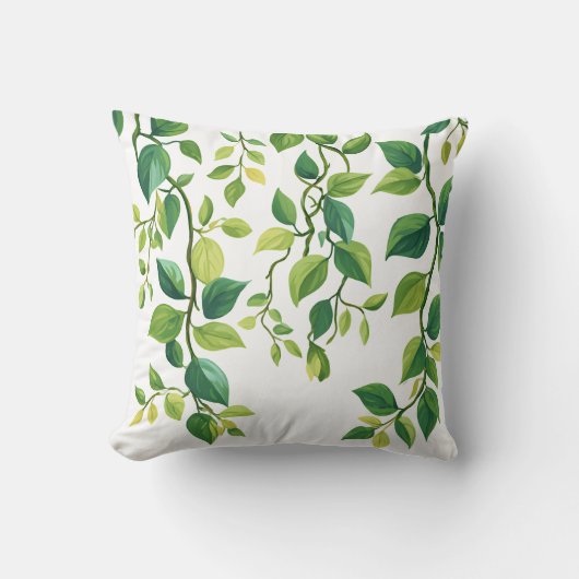 Floral Bloom Throw Pillow クッション (正面)