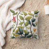 Floral Bloom Throw Pillow – Nature’s Charm クッション (ブランケット)