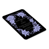 FLORAL BLUE. IN LOVING MEMORY KEEPSAKE, CARD マグネット (右側)