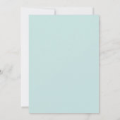 Floral Blue Watercolor Theme 招待状 (裏面)