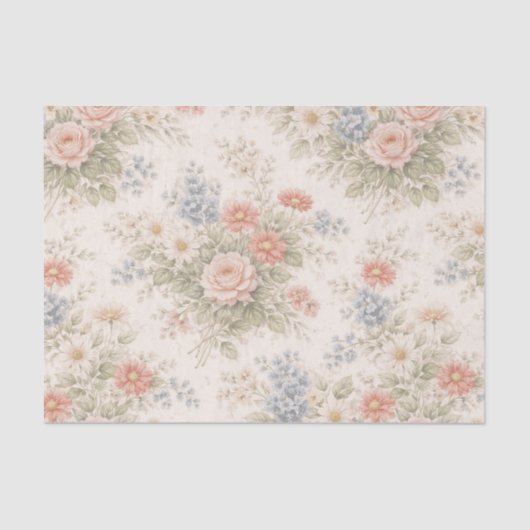 Floral Blush Garden Heirloom Pattern 薄葉紙 (正面)