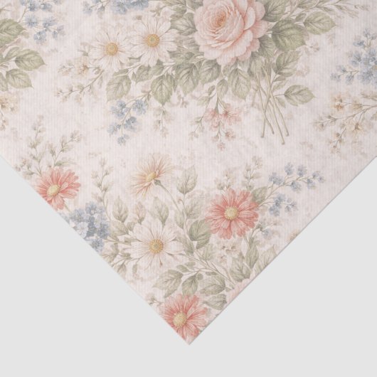Floral Blush Garden Heirloom Pattern 薄葉紙 (詳細)