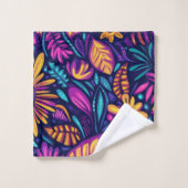 Floral Boho Abstract colorful 12 バスタオルセット (ウォッシュタオル)