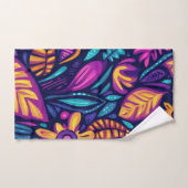 Floral Boho Abstract colorful 12 バスタオルセット (ハンドタオル)