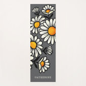 Floral Boho Pattern Custom Name Yoga Mat ヨガマット (正面)
