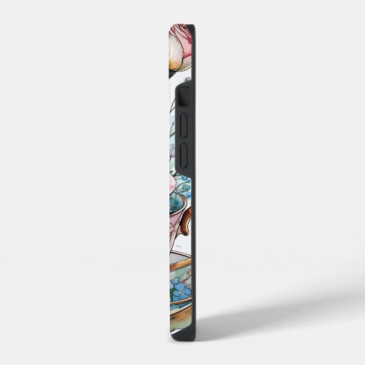 Floral boho phonecase iPhoneケース (左側面)