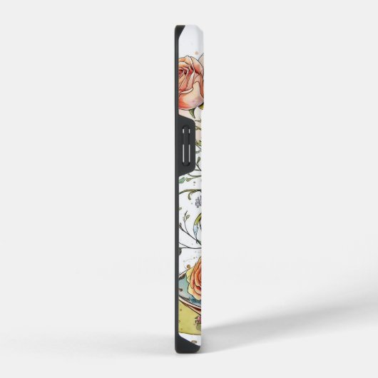 Floral boho phonecase iPhoneケース (右側面)