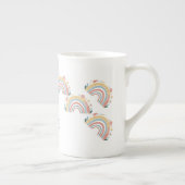 Floral Boho Rainbow Bone China Mug ボーンチャイナマグカップ (右)