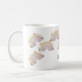 Floral Boho Rainbow Classic Coffee Mug コーヒーマグカップ (左)