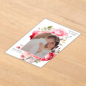 Floral Boho Save the Date Invitations  アクリル招待状 (レイダウン)