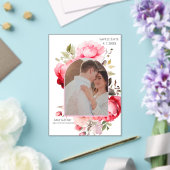 Floral Boho Save the Date Invitations  アクリル招待状 (インサイチュ (ウェディング))