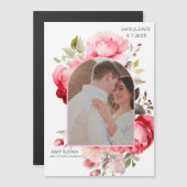 Floral Boho Save the Date Invitations  マグネット招待状 (正面/裏面)