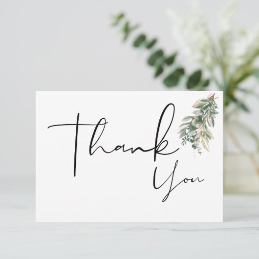 Floral Boho Thank You Cards サンキューカード (スタンド正面)