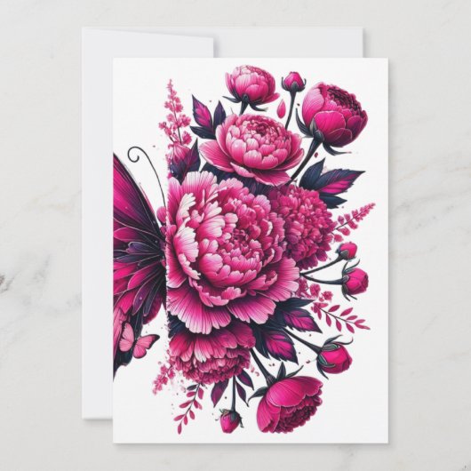 Floral Boho Wedding Invitation 招待状 (裏面)