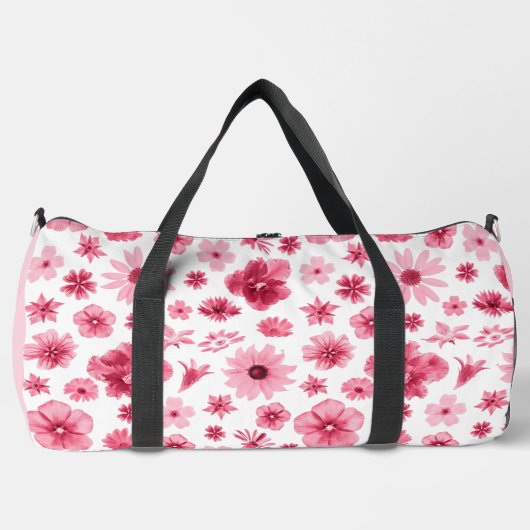 Floral bolsa de deporte ダッフルバッグ (正面)