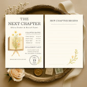 Floral Books Next Chapter Begins Engagement Party 招待状