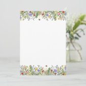 Floral Border Summer Spring Invitation 招待状 (スタンド正面)