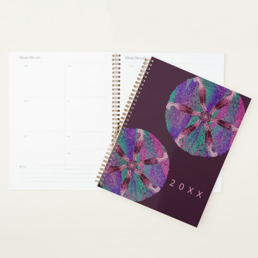 Floral  botanical abstract illustration planner プランナー手帳 (ディスプレー)