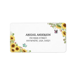 Floral & Botanical Baby Shower Address Label ラベル